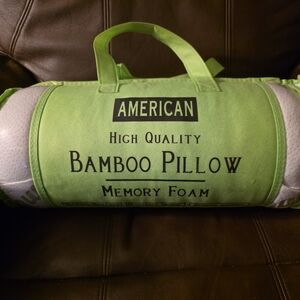 American Bamboo Memory Foam Pillow - Light Green